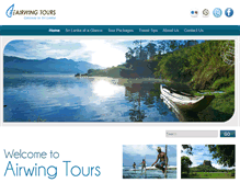 Tablet Screenshot of airwingtours.com